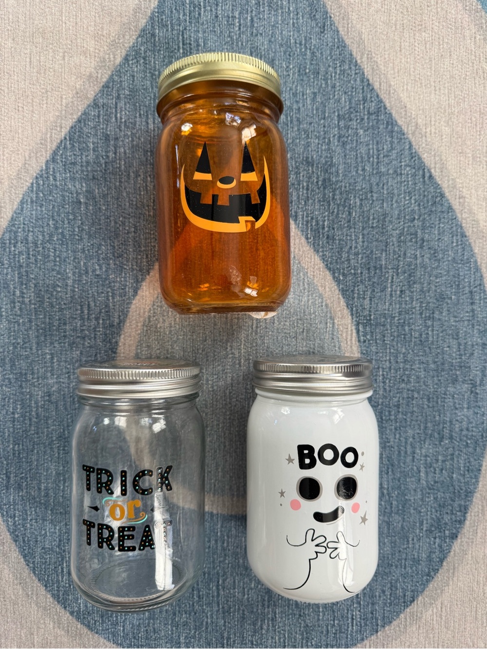 Target Halloween Mason Jar Set - Orange, Clear, White